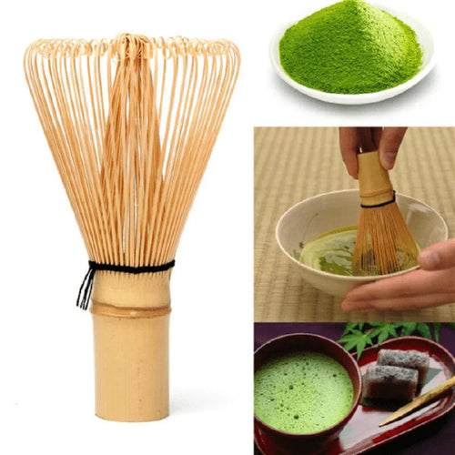 Premium Japanese Matcha Tea Set Bamboo Whisk – Green Tea Mixing &