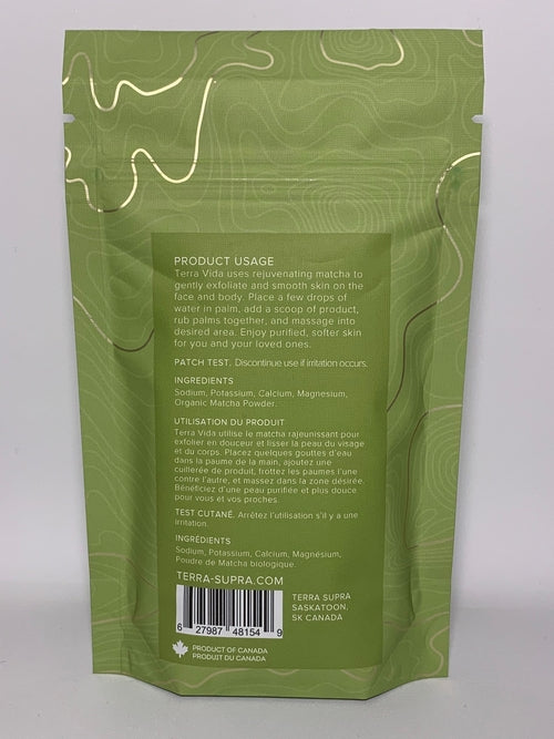 Terra Vida Matcha Clay Salt Exfoliant - 150g