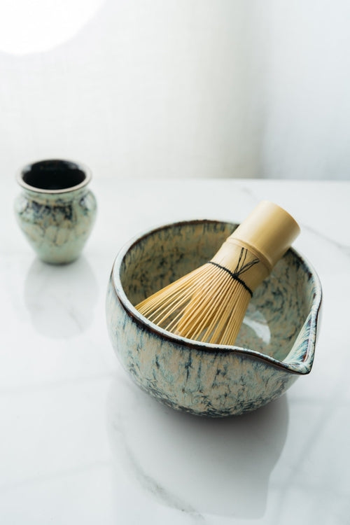 Matcha Tea Ceremony Set –  Pink Traditional 4-Piece Japanese Kit
